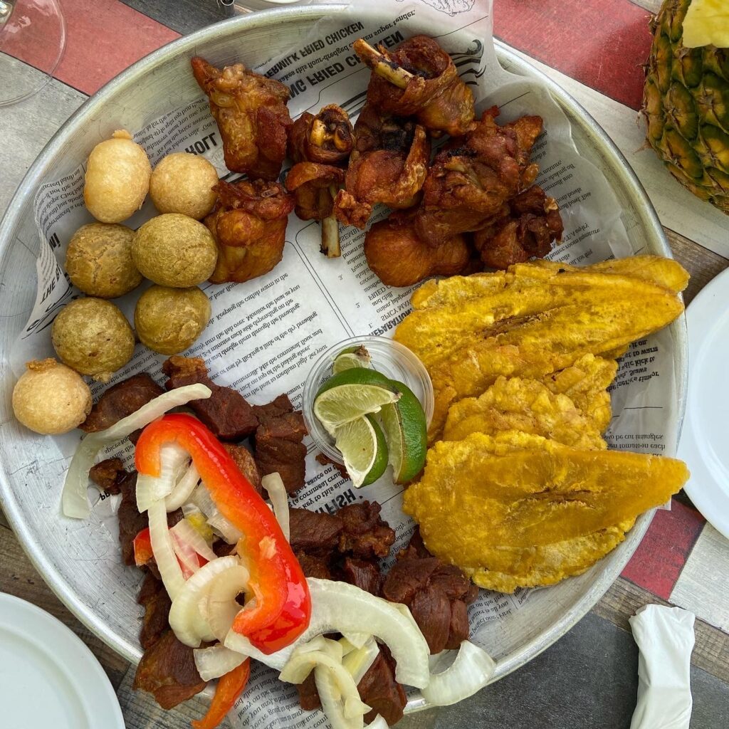 Traditional Puerto Rican dish with Mofongo